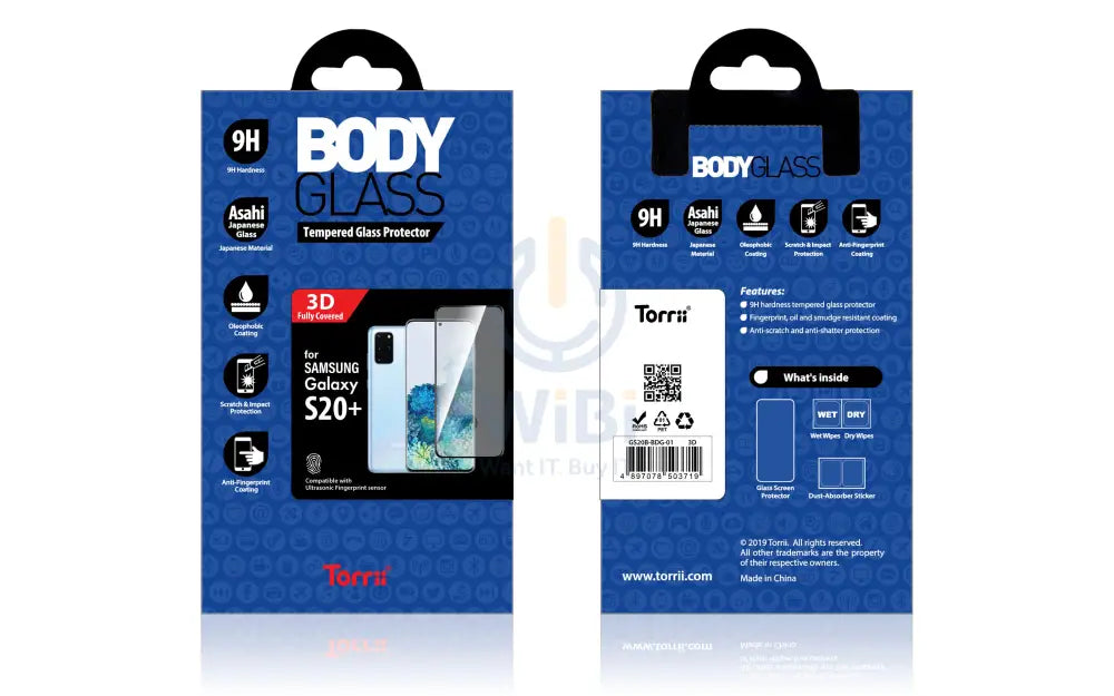 Torrii Bodyglass 3D For Samsung Galaxy S20 Plus - Black Accessories > Mobiles & Tablets > Mobiles > Screen Protectors &
