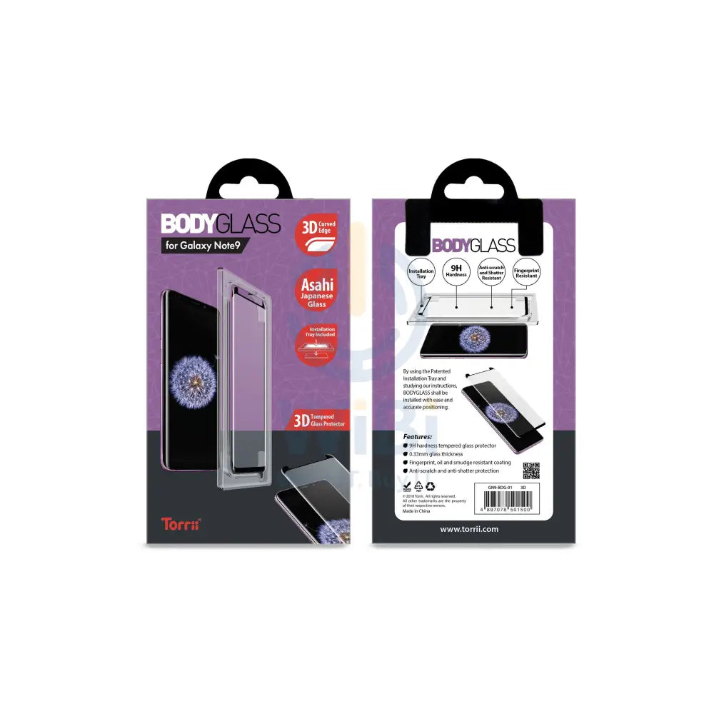 Torrii Bodyglass 3D For Samsung Note 9 With Fitting Frame - Clear Accessories > Mobiles & Tablets > Mobiles