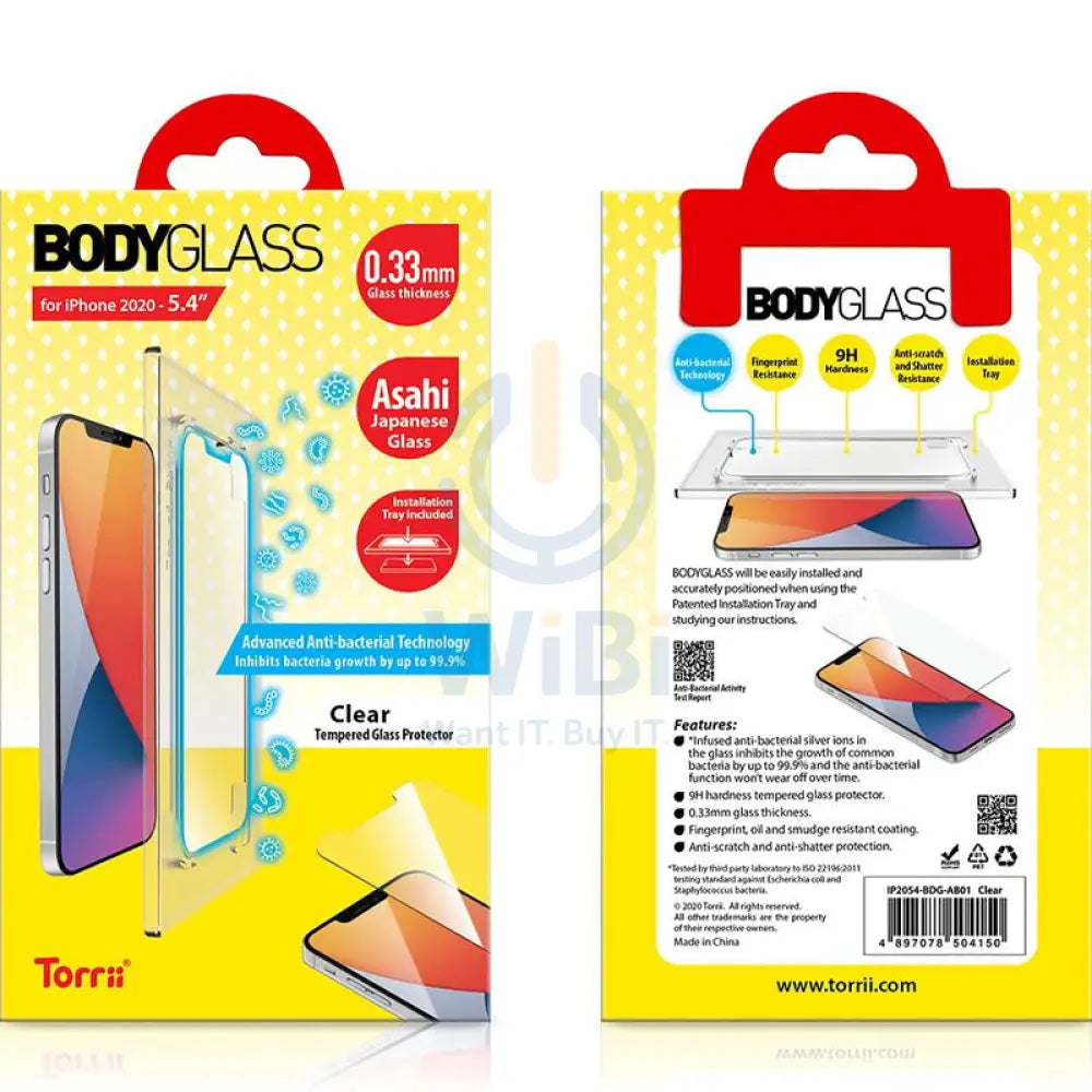 Torrii Bodyglass Anti-Bacterial Coating For Apple iPhone 12 Mini - Clear Accessories > Mobiles & Tablets > Mobiles >