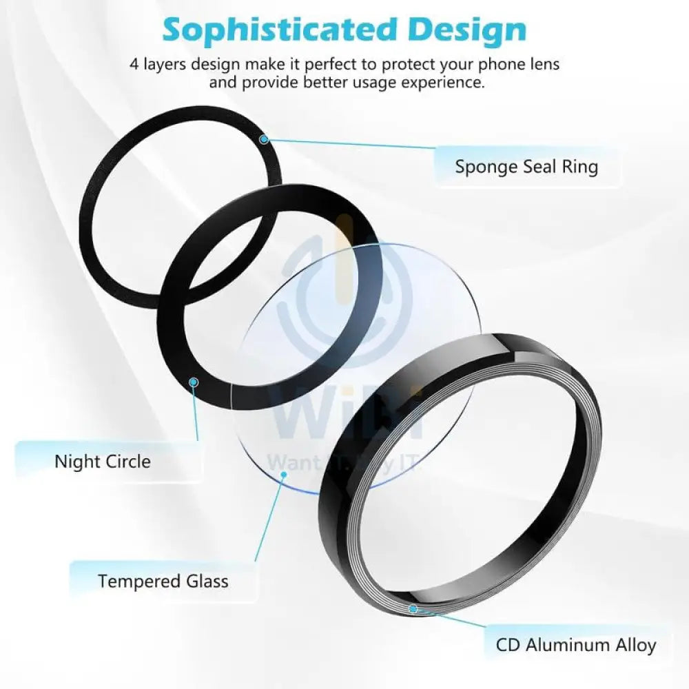 Torrii Bodyglass Camera Lens Protector - Apple iPhone 15 / Apple iPhone 15 Plus / Black Accessories > Mobiles & Tablets