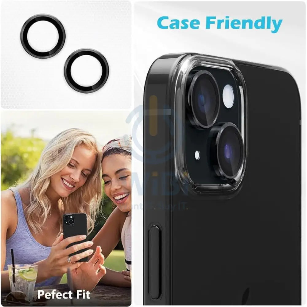 Torrii Bodyglass Camera Lens Protector - Apple iPhone 15 / Apple iPhone 15 Plus / Black Accessories > Mobiles & Tablets