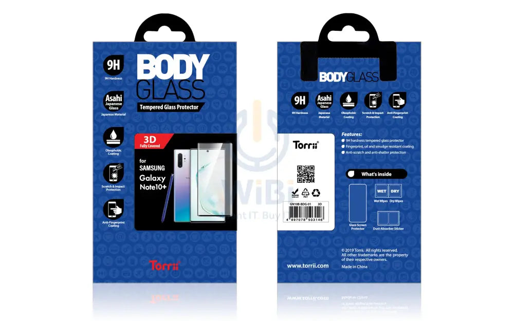 Torrii Bodyglass For Samsung Note10 Plus - Clear Accessories > Mobiles & Tablets > Mobiles > Screen Protectors & Covers