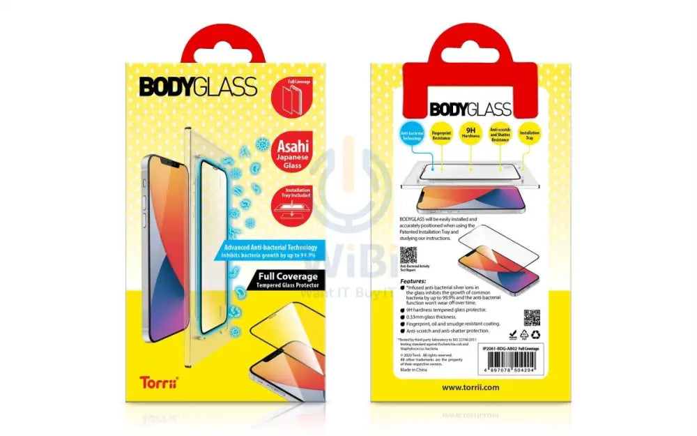 Torrii Bodyglass Screen Protector For Apple iPhone 14 Pro Max - Full Coverage Black Accessories > Mobiles & Tablets >
