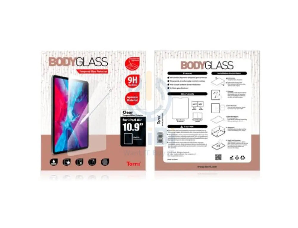 Torrii Bodyglass Screen Protector For iPad Air 10.9 inches (2020) – Clear Accessories > Mobiles & Tablets > Tablets >
