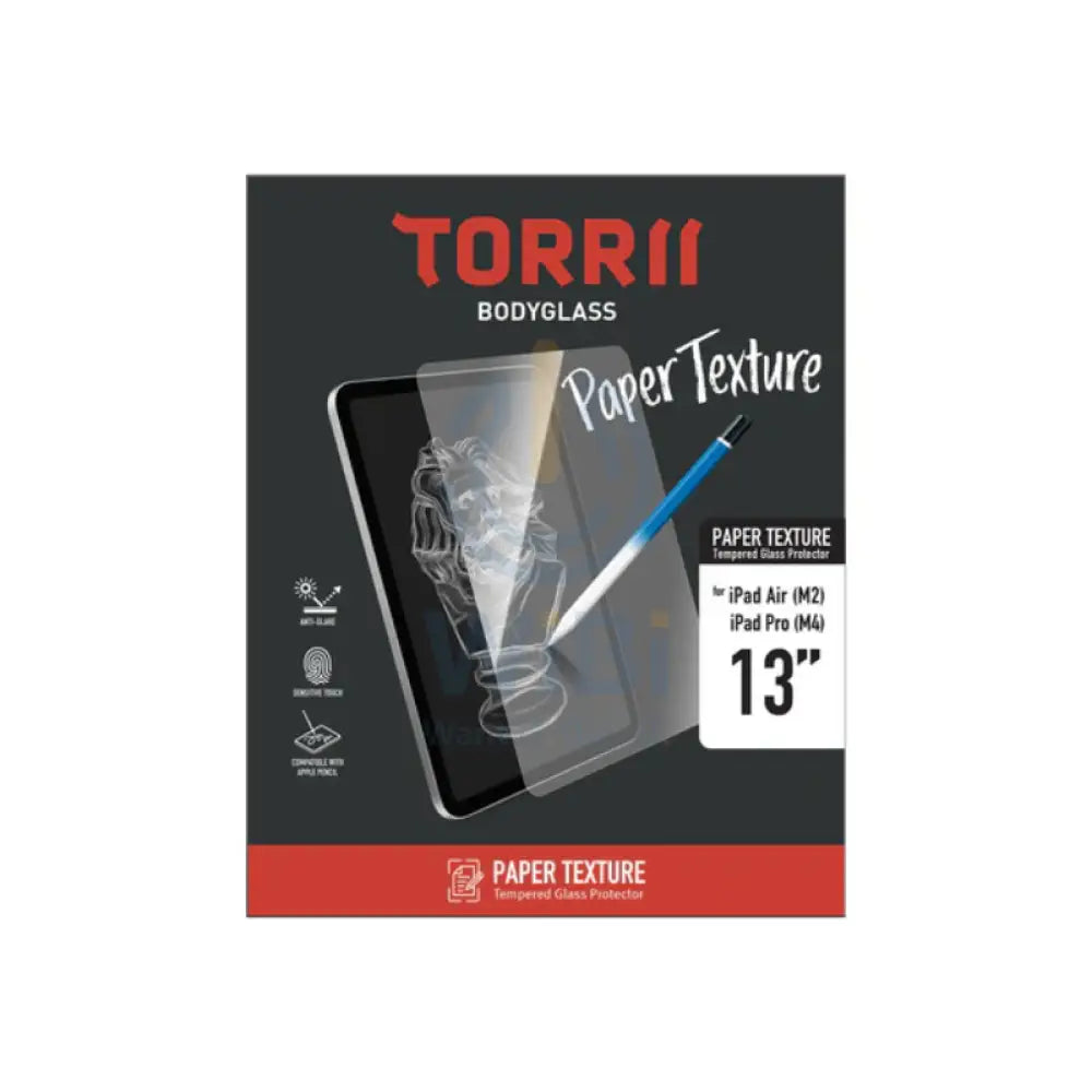 Torrii Bodyglass Screen Protector - iPad Pro 13 (M4) / iPad Air 13 (M2) - Paper Texture Accessories > Mobiles & Tablets