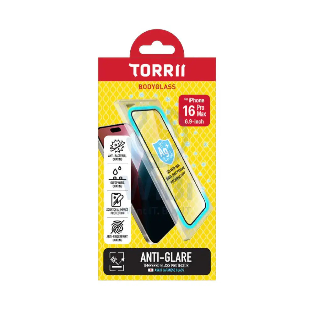 Torrii Bodyglass Screen Protector Tempered Glass - Apple iPhone 16 Pro Max (6.9”) / Clear Accessories > Mobiles &