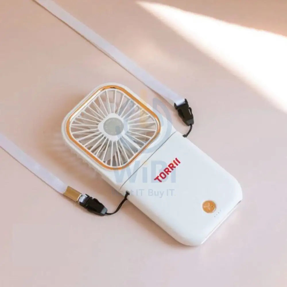 Torrii Cool Foldable Neck Fan with Powerbank - 3000mAh / White Accessories > Power Bank