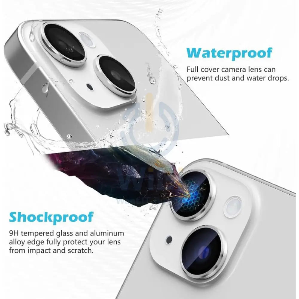 Torrii Individual Aluminium Ring Camera Lens Protector - Apple iPhone 15 / Apple iPhone 15 Plus / Silver Accessories >