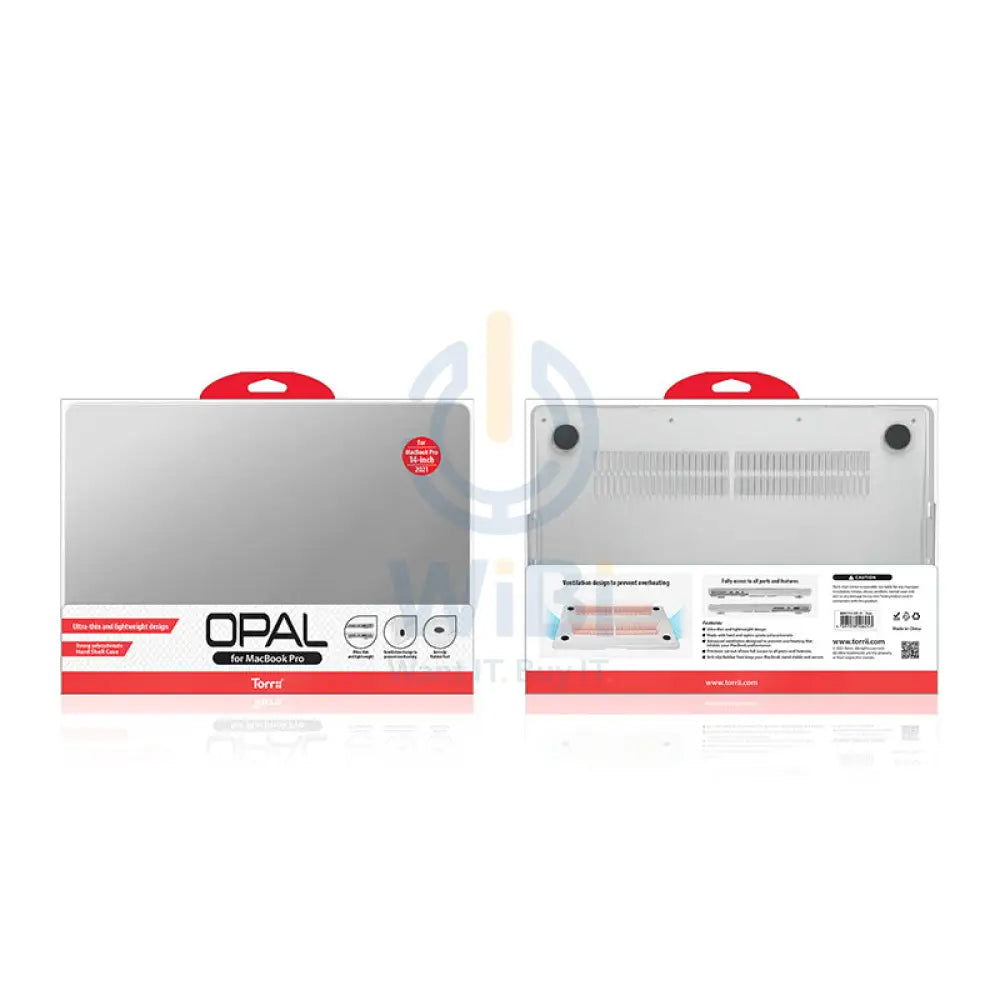 Torrii OPAL Series Case With Retina Display & Touch Id For Macbook Pro 14-inch 2021 - Clear Accessories > Mobiles &