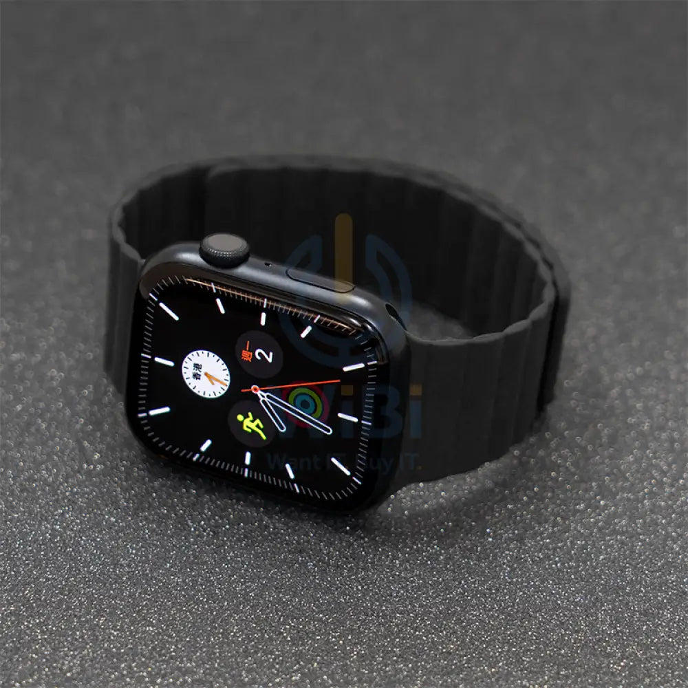 Torrii Saturn Silicone Magnetic Apple Watch Band For 49 / 45 / 44 / 42 mm - Black Accessories > Smart Watches > Straps