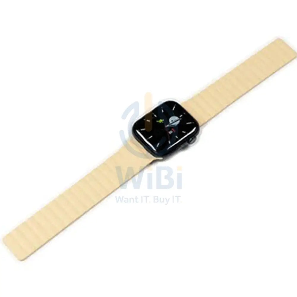 Torrii Saturn Silicone Magnetic Apple Watch Band For 49 / 45 / 44 / 42 mm - Cream Accessories > Smart Watches > Straps