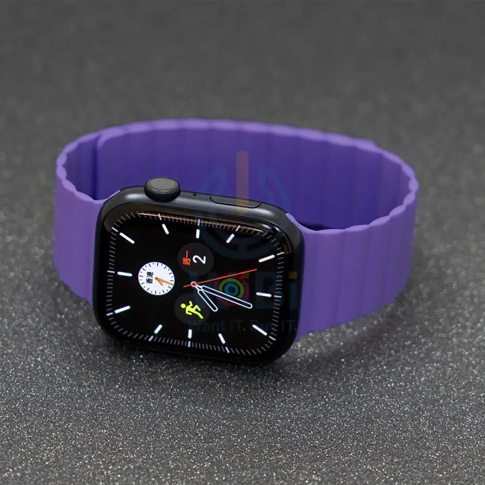 Torrii Saturn Silicone Magnetic Apple Watch Band For 49 / 45 / 44 / 42 mm - Lavender Accessories > Smart Watches >