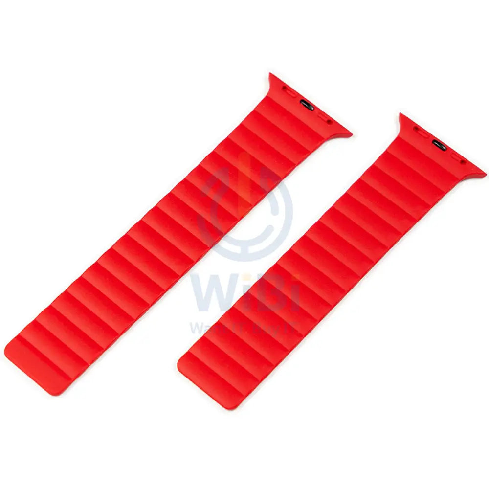Torrii Saturn Silicone Magnetic Apple Watch Band For 49 / 45 / 44 / 42 mm - Red Accessories > Smart Watches > Straps