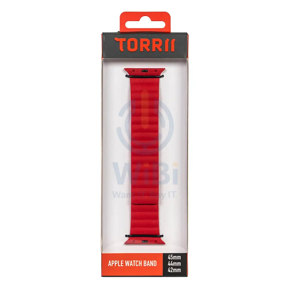 Torrii Saturn Silicone Magnetic Apple Watch Band For 49 / 45 / 44 / 42 mm - Red Accessories > Smart Watches > Straps
