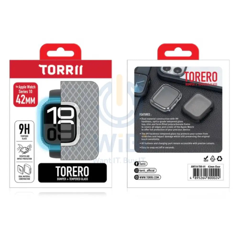 Torrii Torero Apple Watch Case With Screen Protector - Apple Watch Series 10 / 46mm / Clear Accessories > Smart Watches
