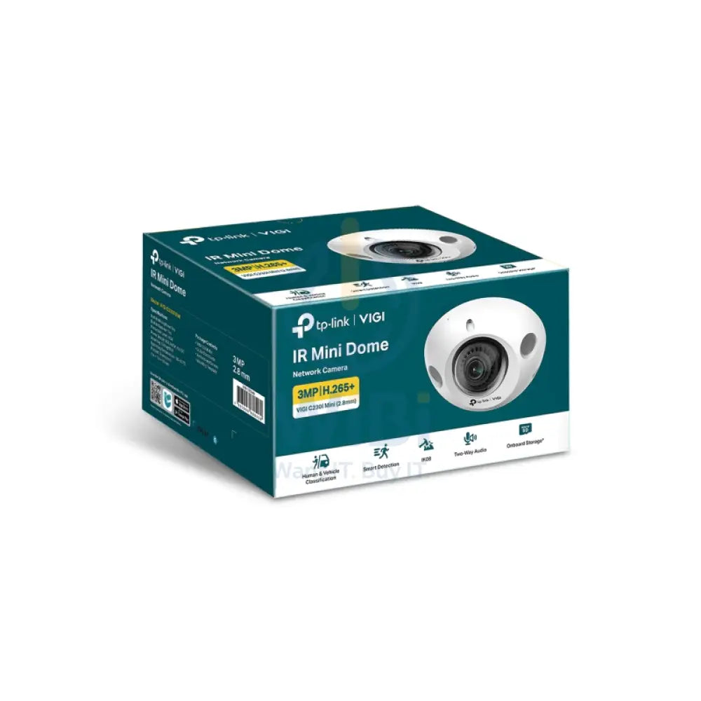 TP-Link 3MP IR Mini Dome Network Camera - RJ45 / White Cameras > Security Cameras
