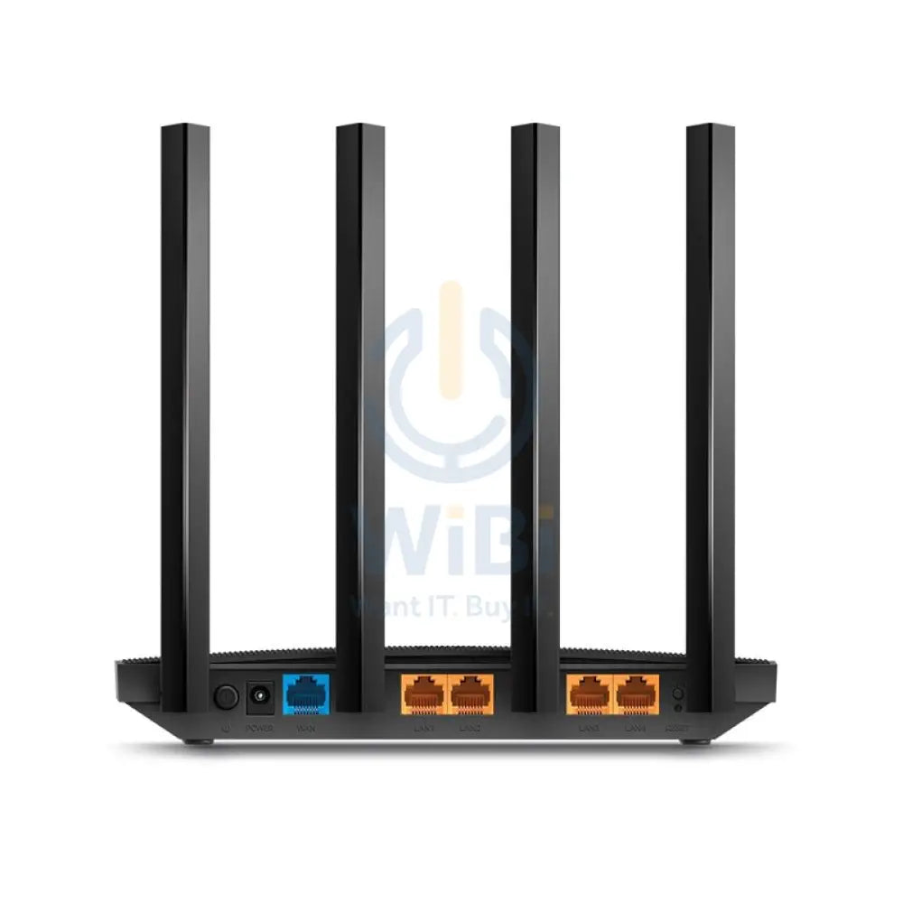 TP-Link Archer C6 Wireless Router - 1200 Mbps / WAN / LAN / Black