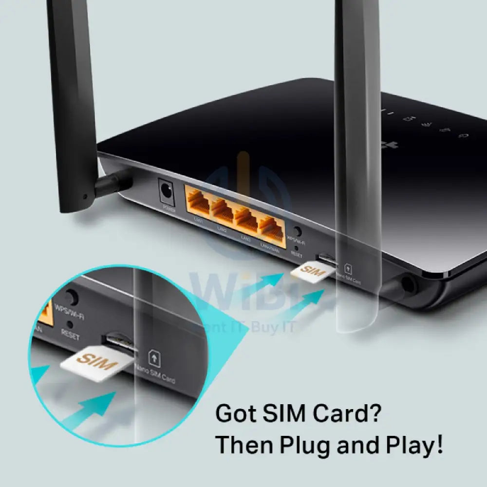 TP-Link (Archer MR202) AC750 Wireless Dual Band 4G LTE Router - 2.5 GHz(300 Mbps) / WAN / LAN Networking Products >