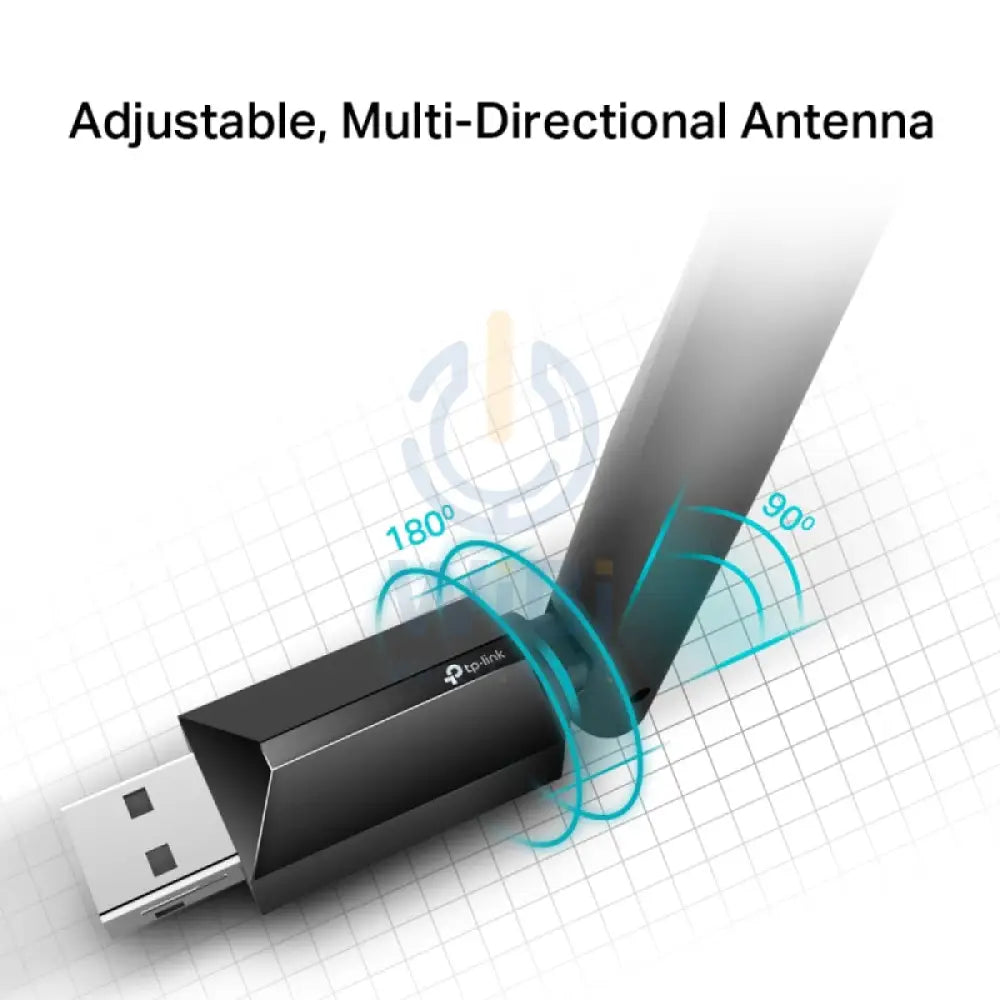 TP-Link (Archer T2U Plus) AC600 High Gain Wireless Dual Band USB Adapter - 5GHz(433 Mbps) / USB Networking Products >