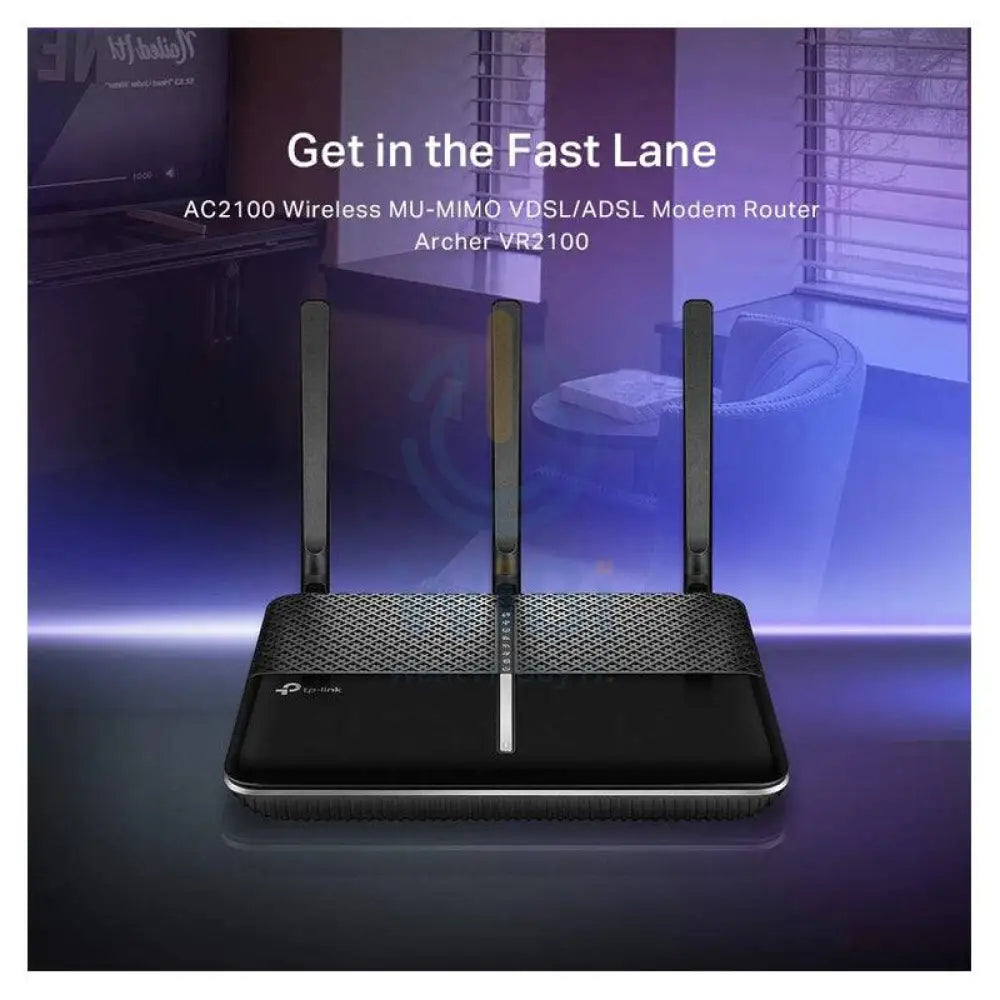 TP-Link Archer VR2100 VDSL/ADSL Modem Router - 2100Mbps / 2.4GHz, 5GHz / WAN / LAN / RJ11 Port / USB
