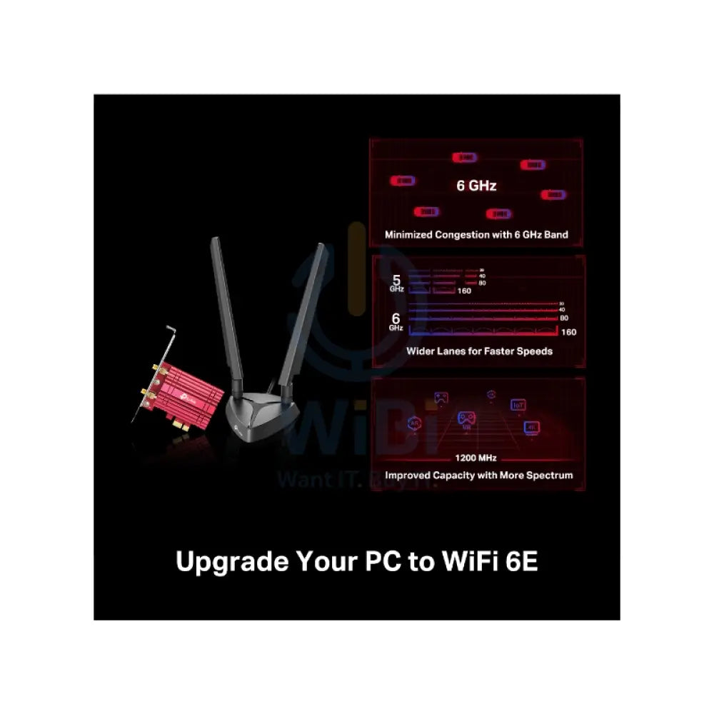 TP-Link AXE5400 Wi-Fi 6E Bluetooth 5.3 PCIe Adapter - 574 Mbps Networking Products > Routers