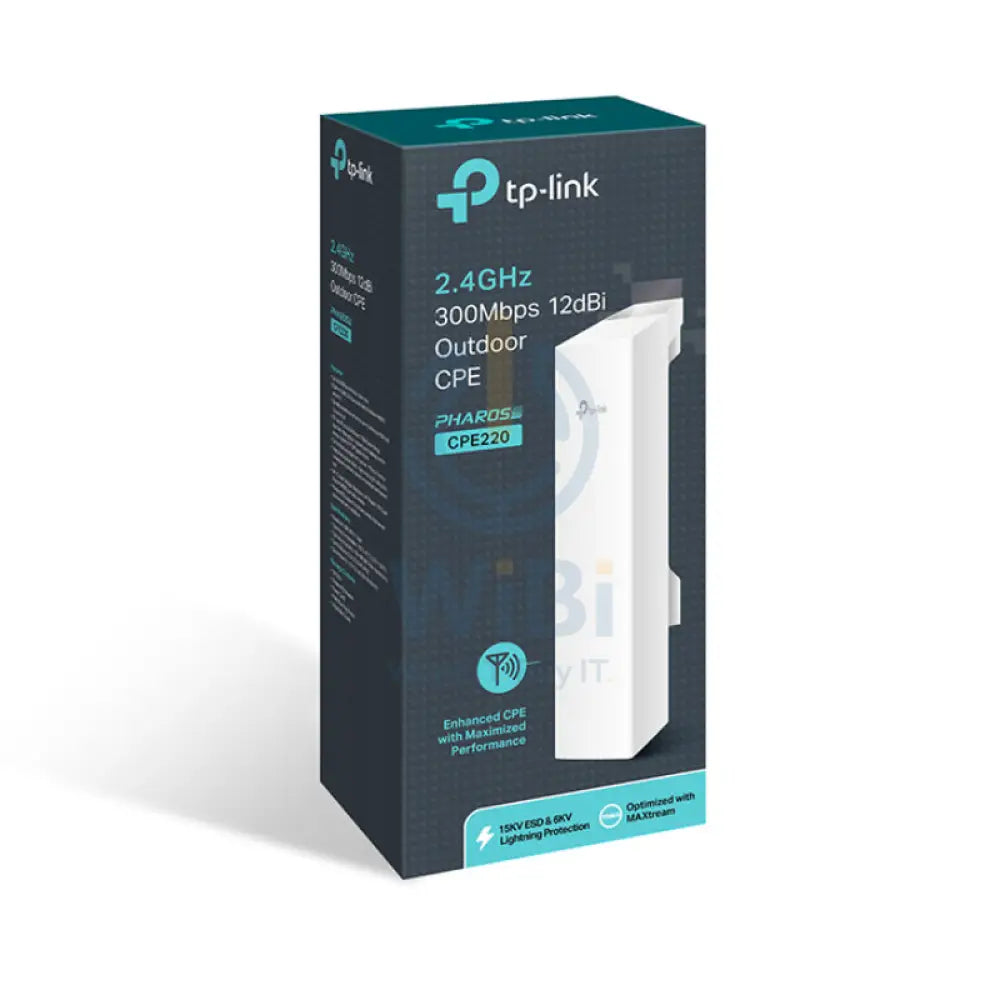 TP-Link (CPE220) 2dBi Outdoor CPE - 2.4GHz (300Mbps) / LAN Networking Products > Routers