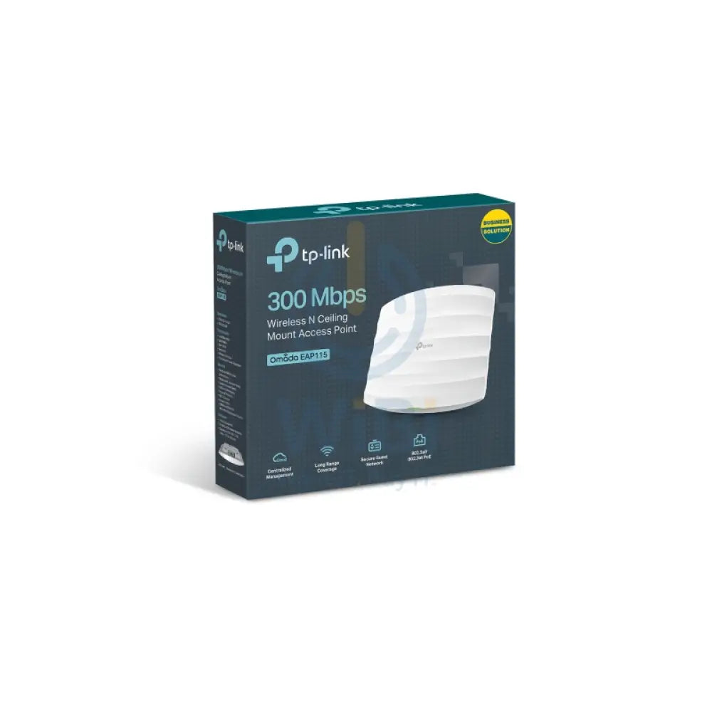 TP-Link EAP115 (N300) Wireless N Ceiling Mount Access Point - 2.4GHz (300 Mbps) / LAN Networking Products > Wireless