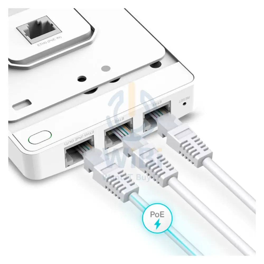 TP-Link EAP615-Wall (AX1800) Wall Plate WiFi 6 Access Point - 5GHz (1201 Mbps) / Gigabit LAN Networking Products >