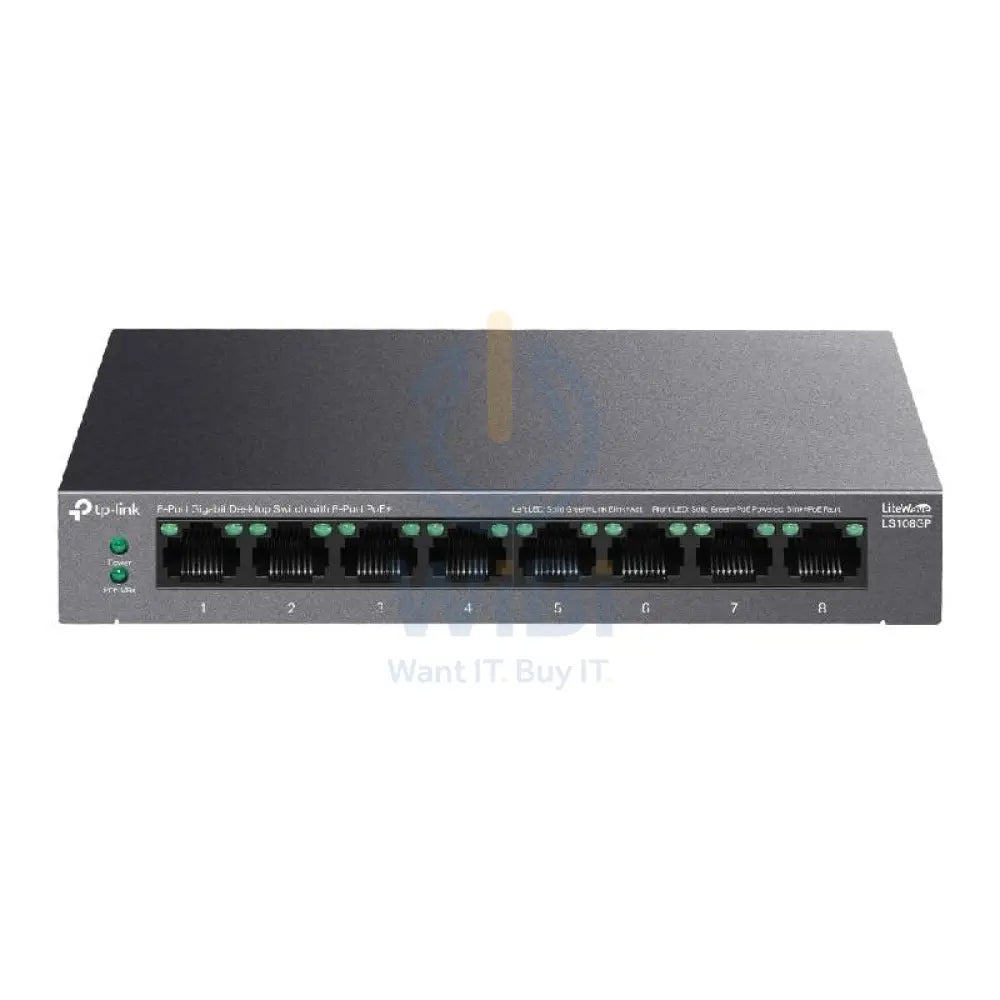 TP-Link (LS108GP) 8-Port Desktop Switch - 1000Mbps / LAN Networking Products > Switches
