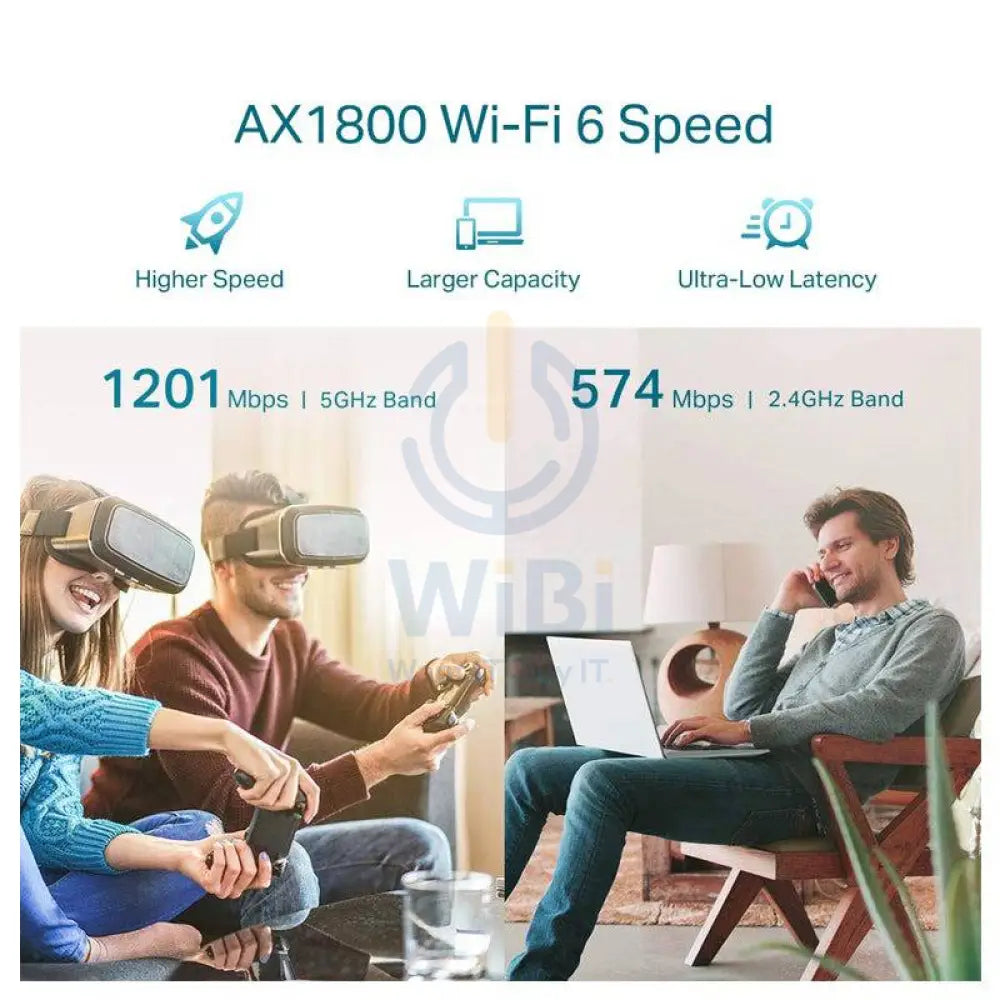 TP-Link RE605X Wi-Fi Range Extender - 1800 Mbps / 2.40GHz, 5.0GHz / 1x RJ-45