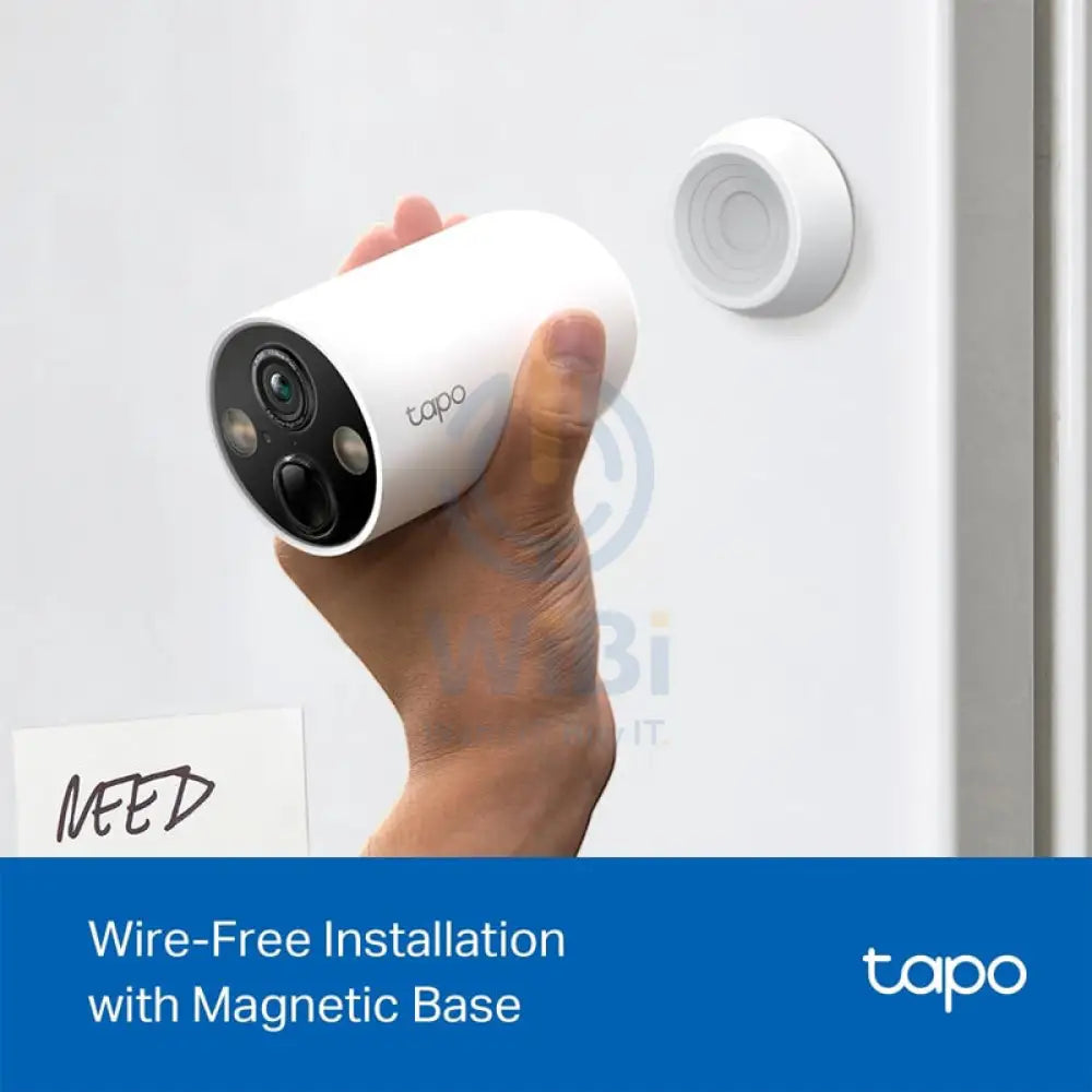 TP-Link (Tapo C425) Smart Wire-Free Security Camera - 4MP / H.264 / 1440p Full HD / 2.4 GHz - White Cameras > Security