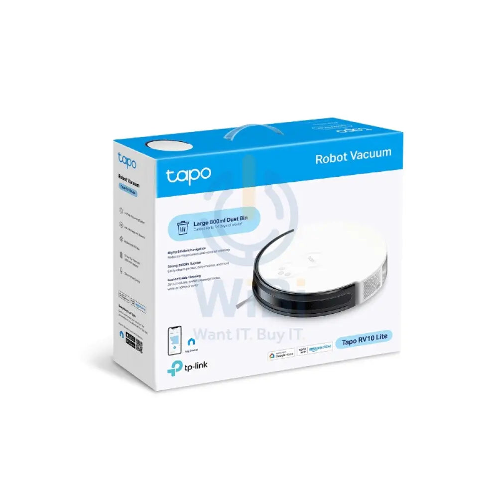 TP-Link (Tapo RV10 Lite) Robot Vacuum - 2600 mAh / 4-Level Accessories > Smart Devices