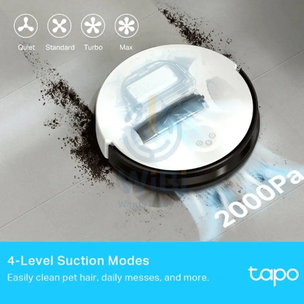 TP-Link (Tapo RV10 Plus) Robot Vacuum & Mop + Smart Auto-Empty Dock - 2600 mAh / 4 levels Accessories > Smart Devices