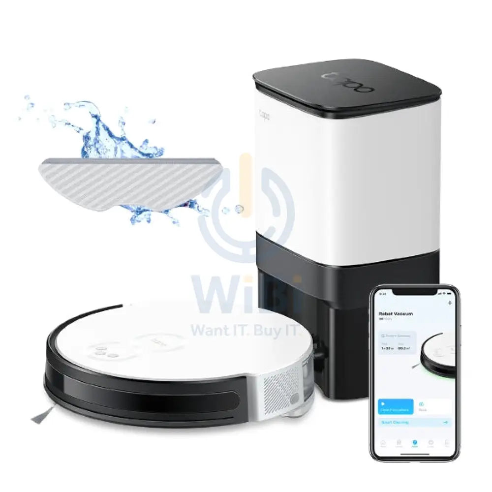 TP-Link (Tapo RV10 Plus) Robot Vacuum & Mop + Smart Auto-Empty Dock - 2600 mAh / 4 levels Accessories > Smart Devices