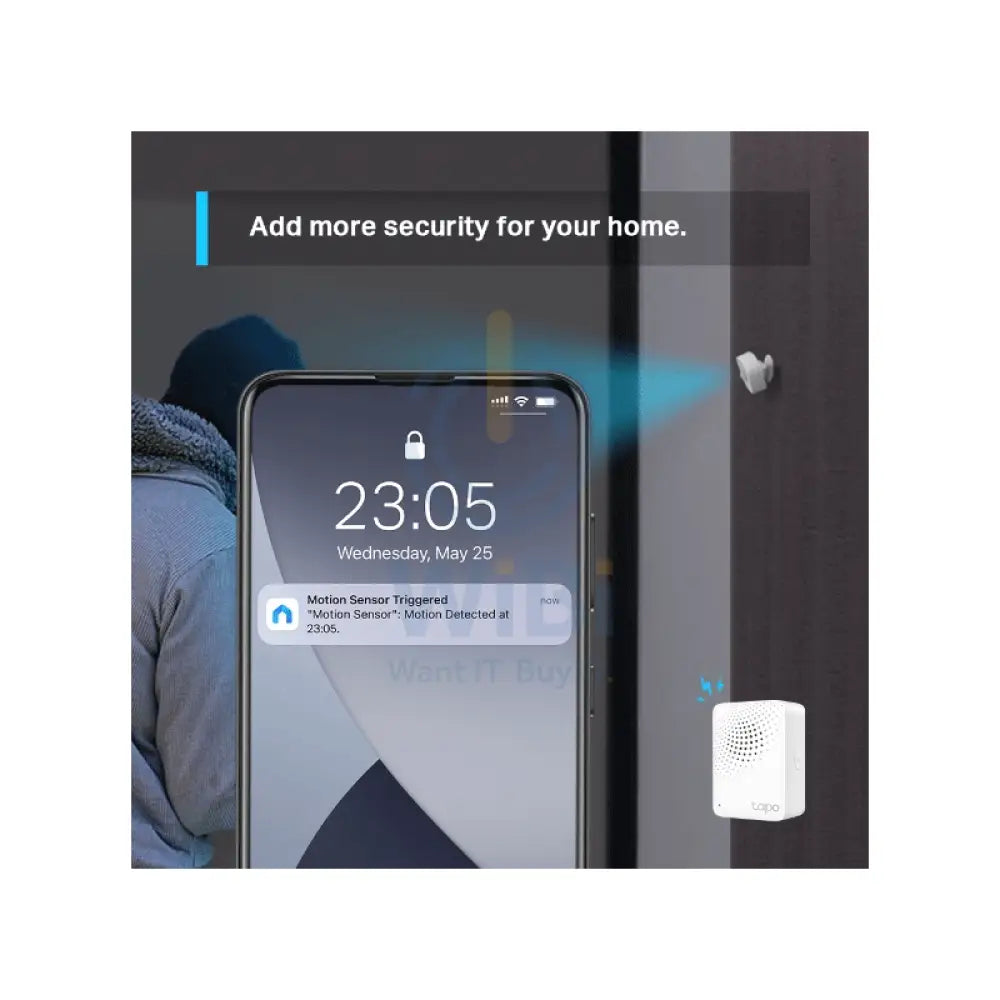 TP-Link (Tapo T100) Tapo Smart Motion Sensor - White Accessories > Smart Devices