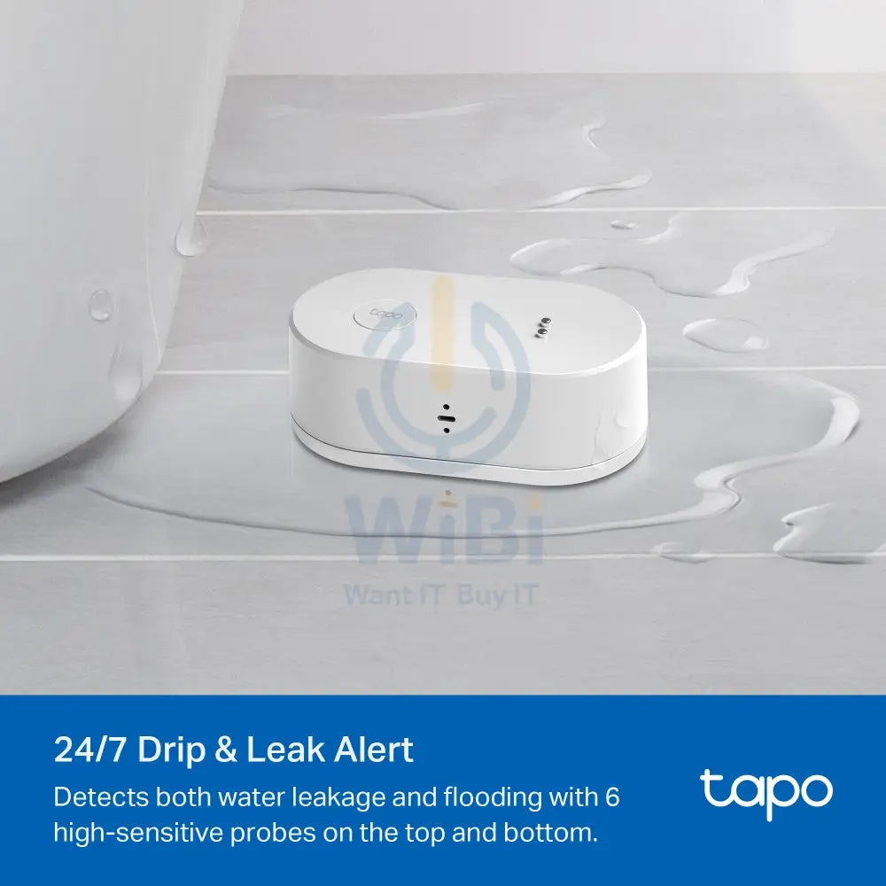 TP-Link Tapo T300 Smart Water Leak Sensor - White Accessories > Smart Devices