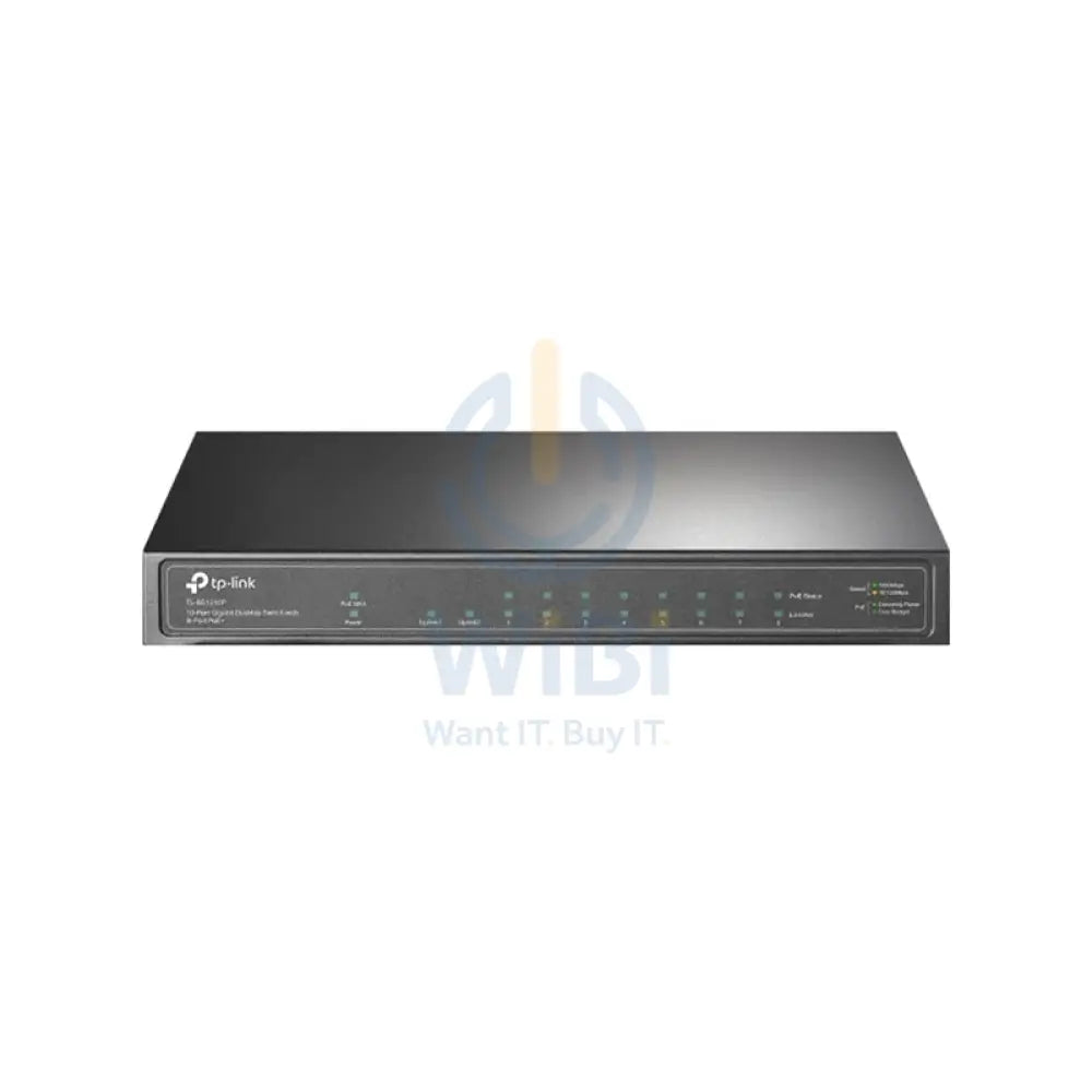TP-Link TL-SG1210P 10-Port Gigabit Desktop Switch with 8-Port PoE + Networking Products > Switches