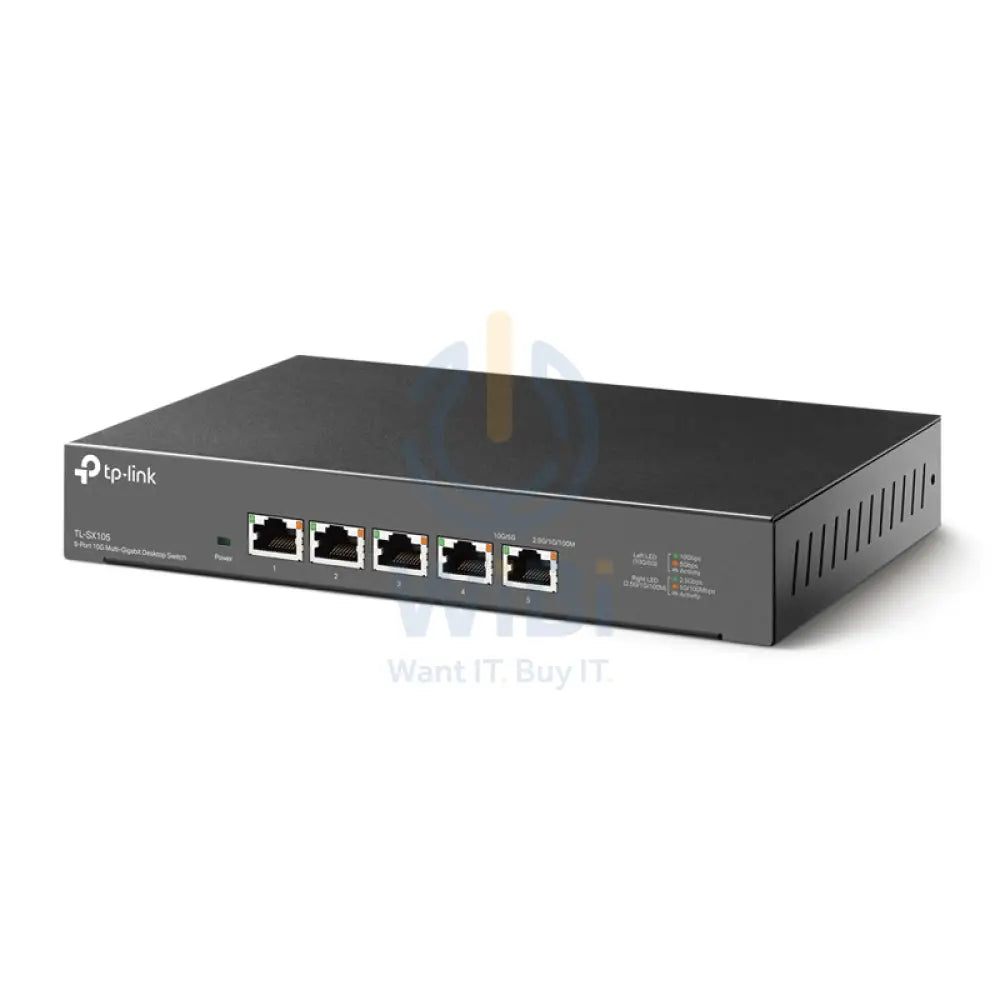 TP-Link (TL-SX105) Gigabit Desktop Switch - 5-Ports / 100 Gbps / LAN / Unmanaged Networking Products > Switches