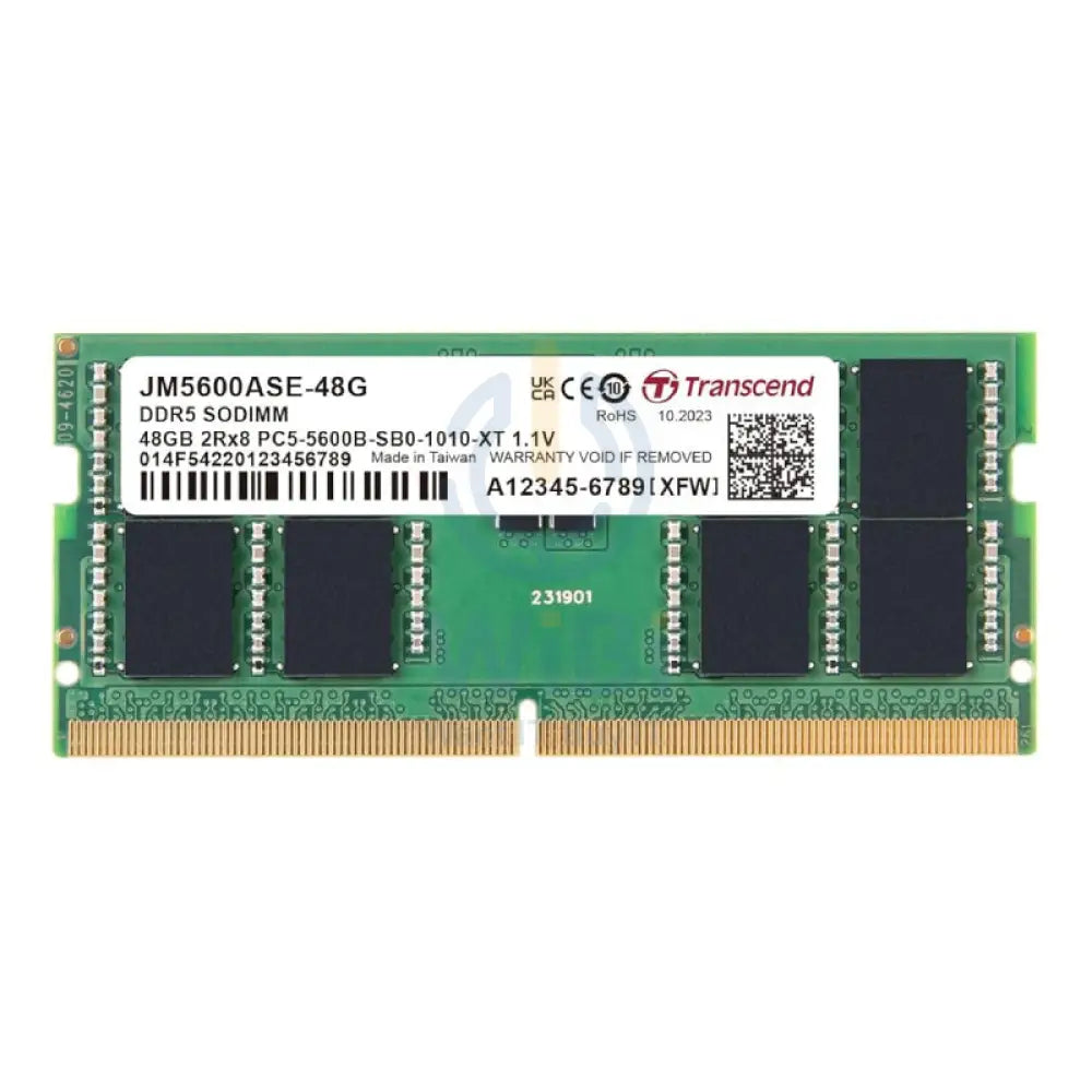 Transcend SO-DIMM Memory - 48GB / DDR5 / Memory Module Accessories > Memory > Laptop Memory