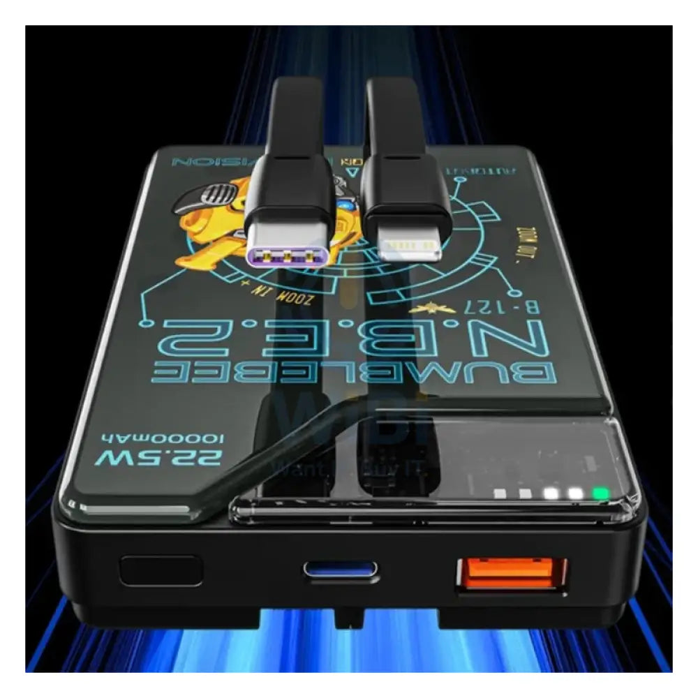 Transformers TF-D10 Bumblebee Dual-Wire Power Bank - 10,000mAh / Bumblebee Accessories > Power Bank