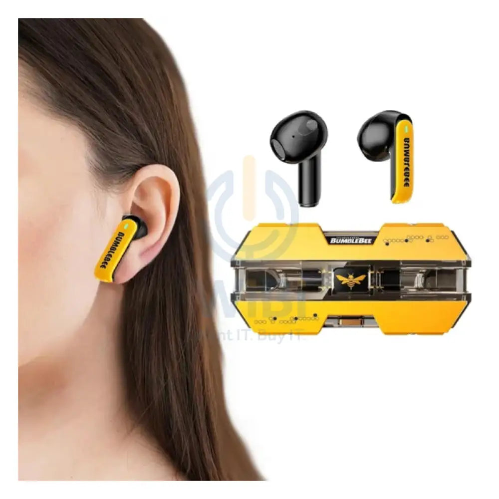 Transformers TF-T01 Wireless Bluetooth Earbuds - Yellow Accessories > Audio > Headphones