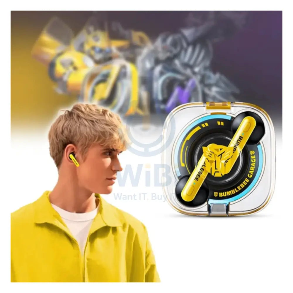Transformers TF-T03 Wireless Bluetooth Earbuds - Yellow Accessories > Audio > Headphones