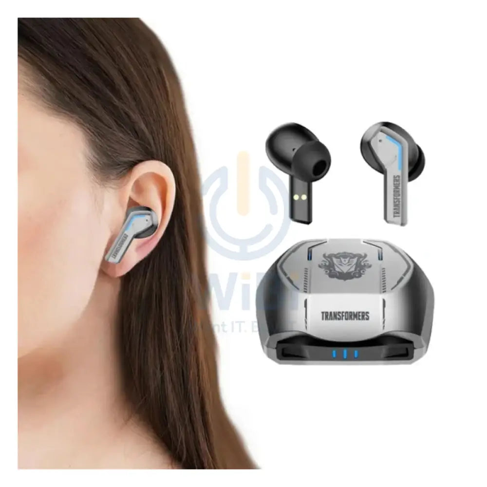 Transformers TF-T06 Wireless Bluetooth Earbuds - Silver Accessories > Audio > Headphones