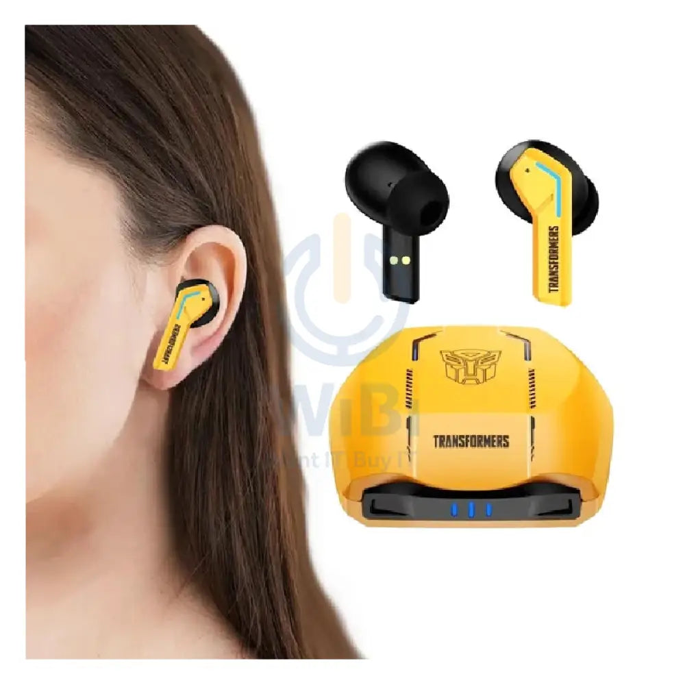 Transformers TF-T06 Wireless Bluetooth Earbuds - Yellow Accessories > Audio > Headphones