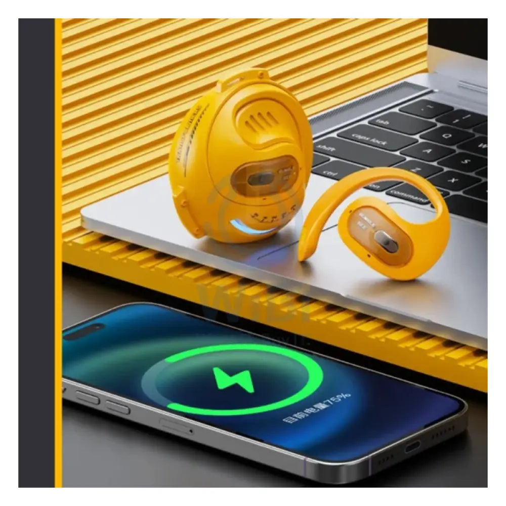 Transformers TF-T07 New Wireless Bluetooth Earbuds - Yellow Accessories > Audio > Headphones