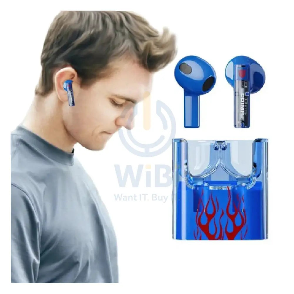 Transformers TF-T08 Wireless Bluetooth Earbuds - Blue Accessories > Audio > Headphones