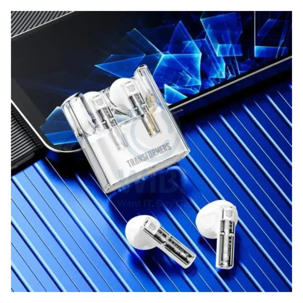Transformers TF-T08 Wireless Bluetooth Earbuds - White Accessories > Audio > Headphones
