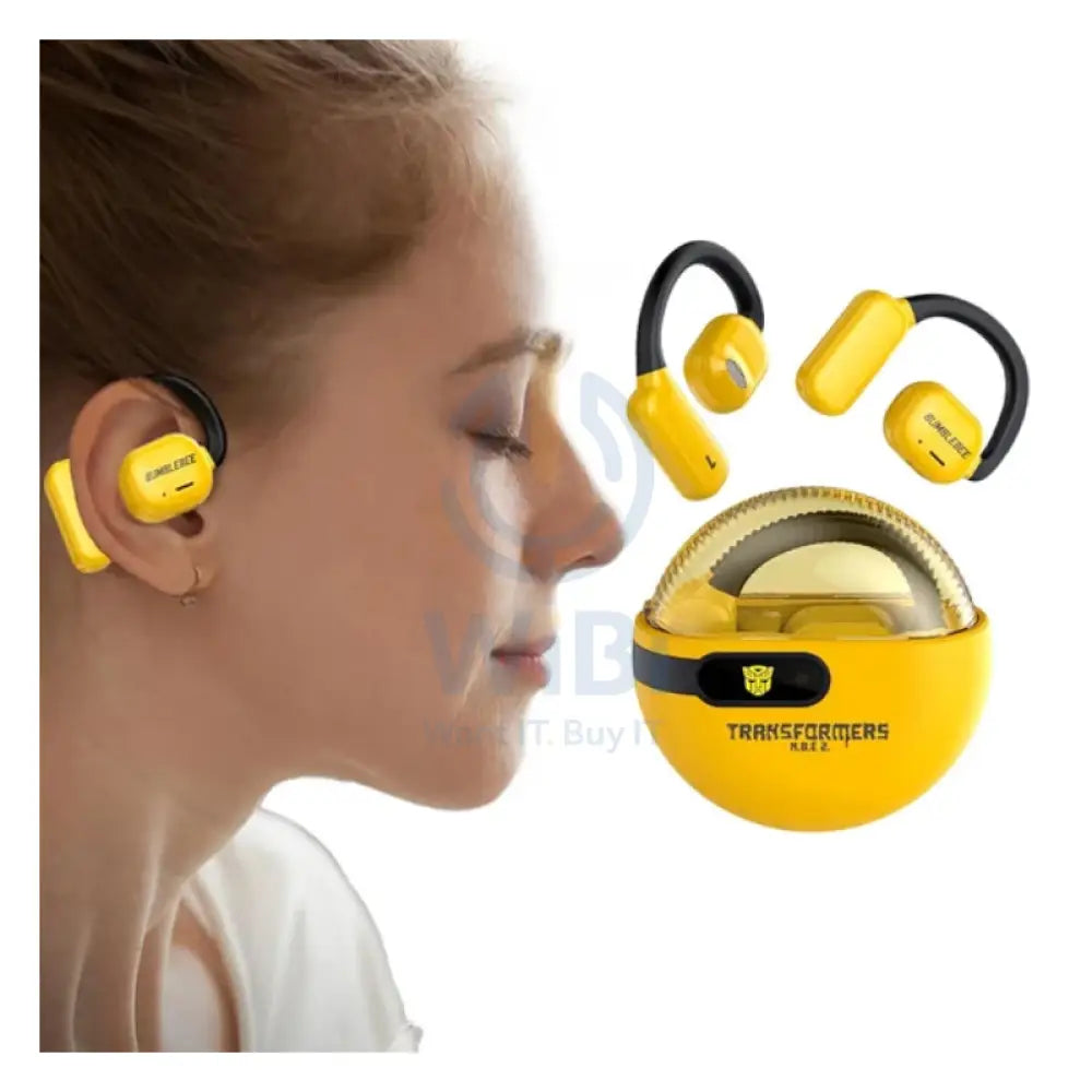 Transformers TF-T09 Wireless Bluetooth Earbuds - Yellow Accessories > Audio > Headphones