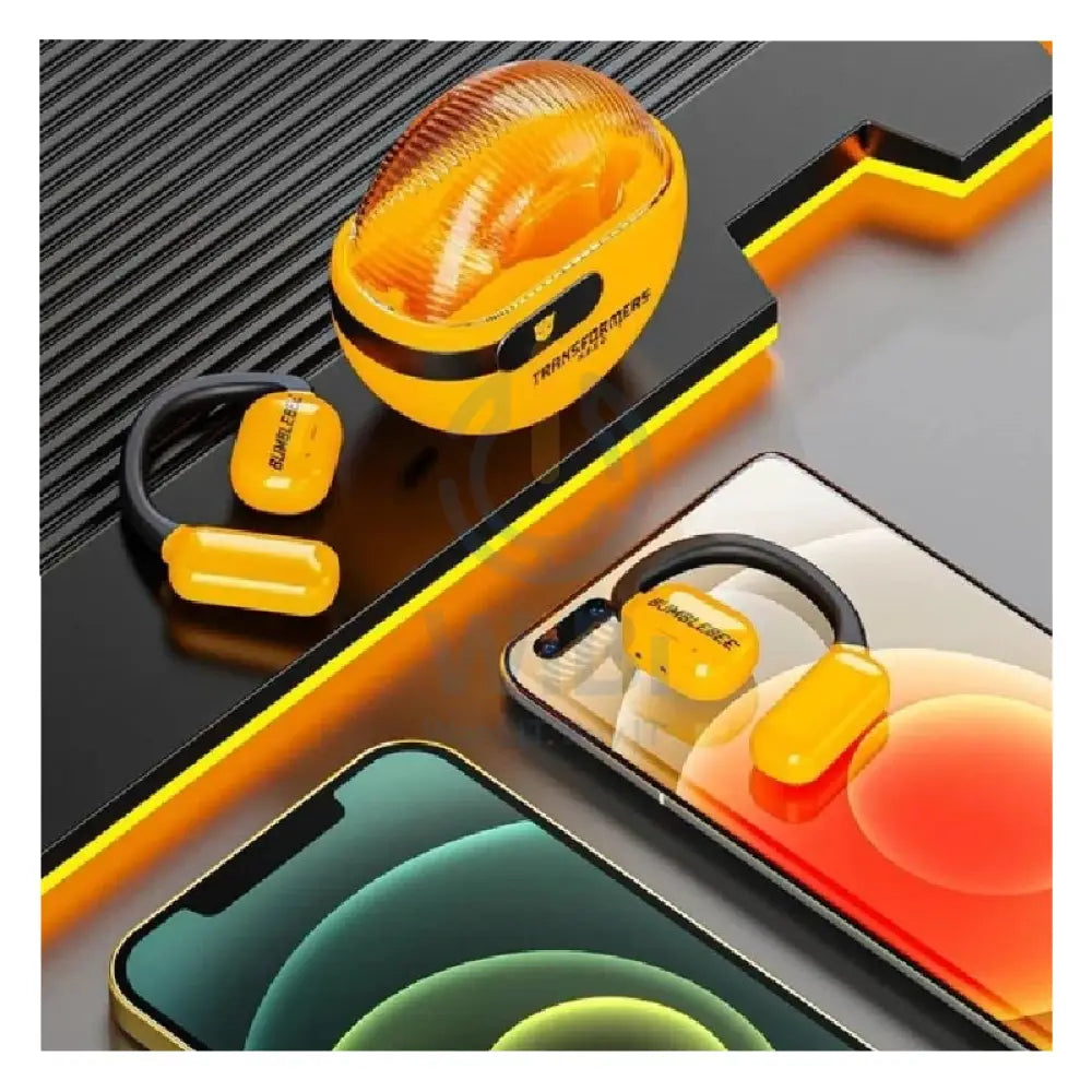Transformers TF-T09 Wireless Bluetooth Earbuds - Yellow Accessories > Audio > Headphones