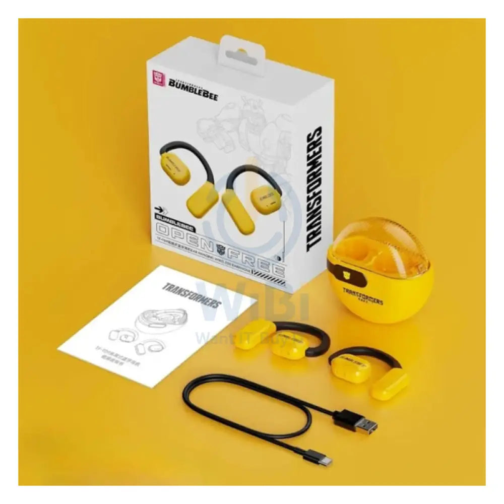 Transformers TF-T09 Wireless Bluetooth Earbuds - Yellow Accessories > Audio > Headphones